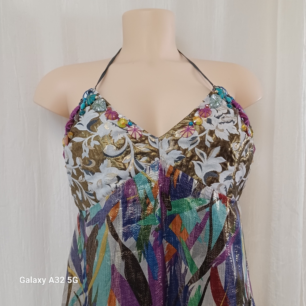Meghan Los Angeles Women Size 6  Multicolor Abstract Dress - Picture 4 of 15